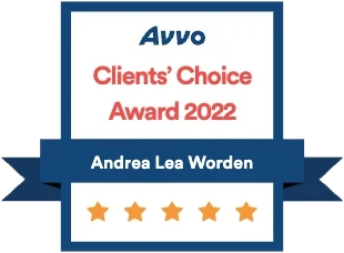 Avvo Clients Choice 2022 award badge for Worden & Carbitcher