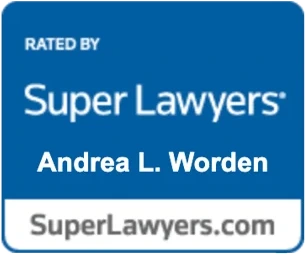 Super Lawyers badge awarded to Worden & Carbitcher attorneys